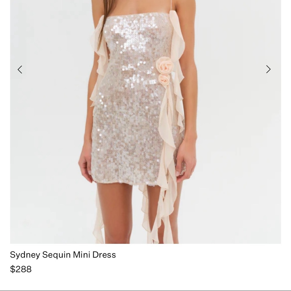 For Love & Lemons Sydney Sequin Mini Dress